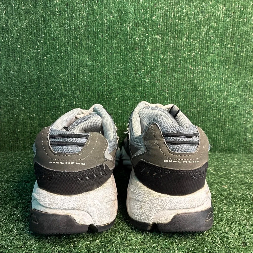 Skechers Stamina Cutback Training Dad Walking Sneaker Grey Mens Sz 13 Extra Wide